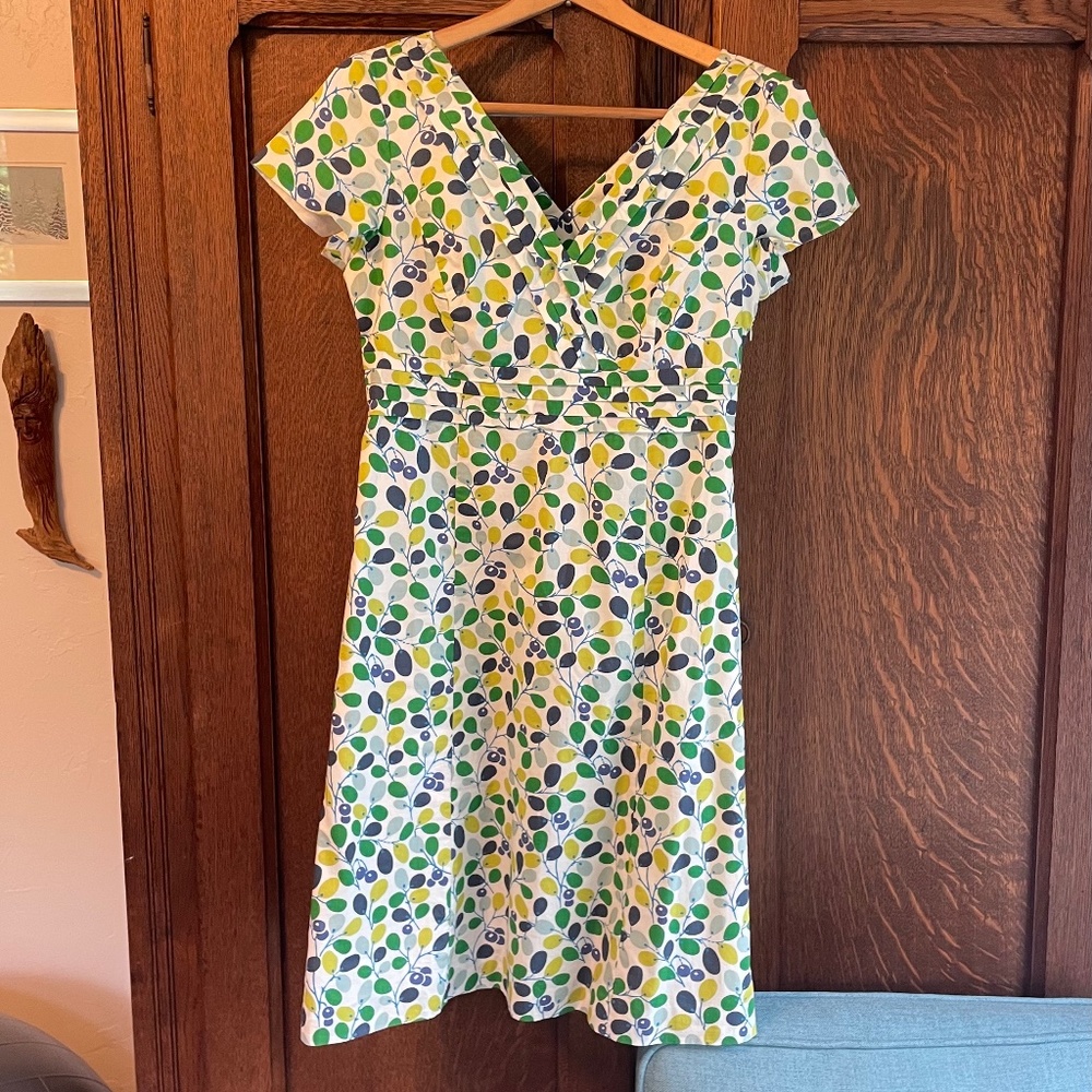 Boden Regatta Olive Branch Dress